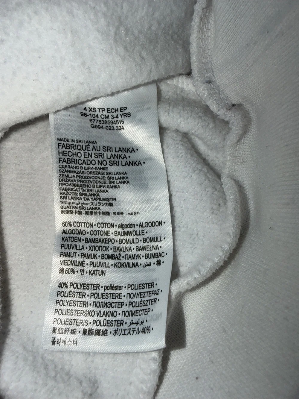 Nike Kids Crewneck Sweatshirts in Pink and White